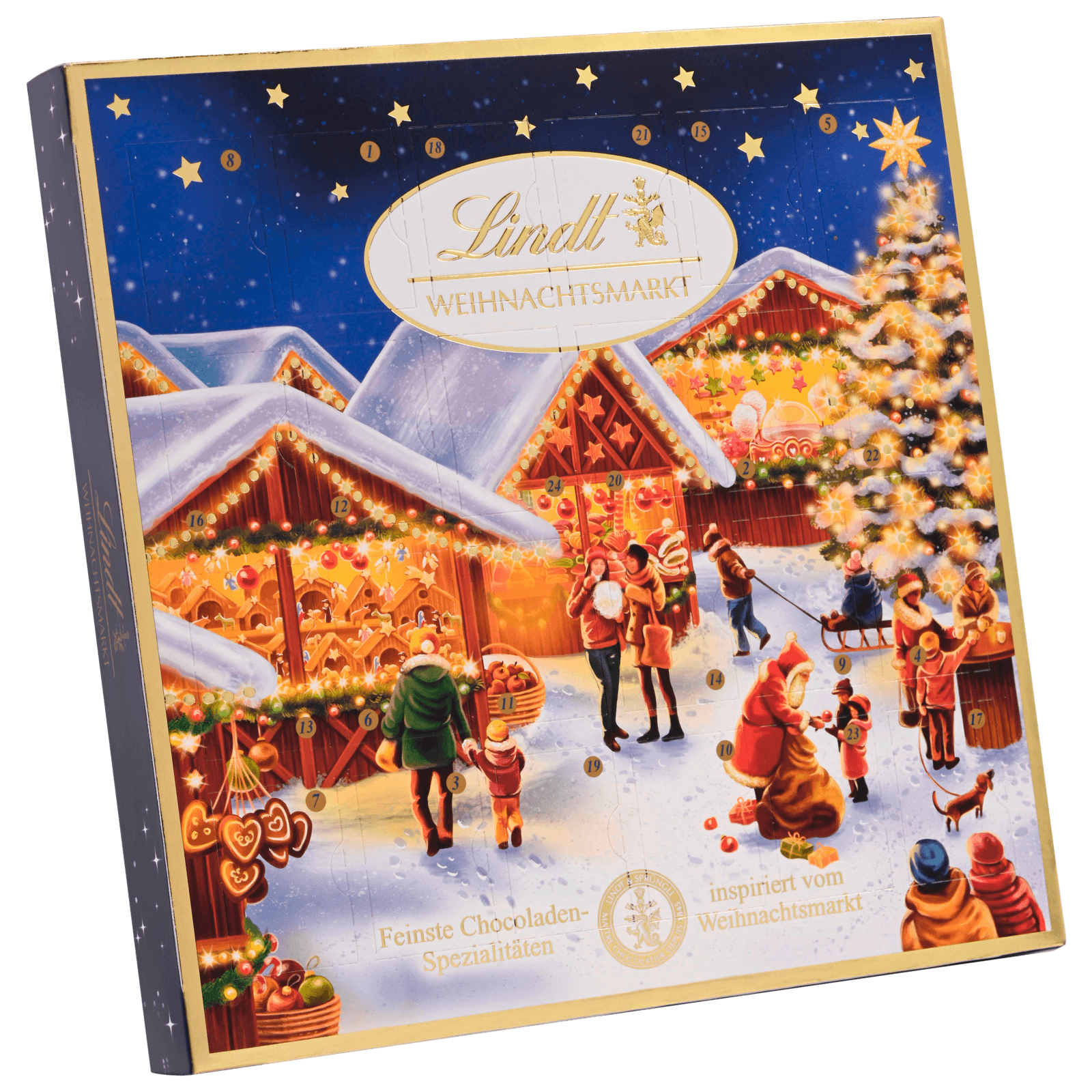 Lindt Weihnachtsmarkt Tisch-Adventskalender 115g