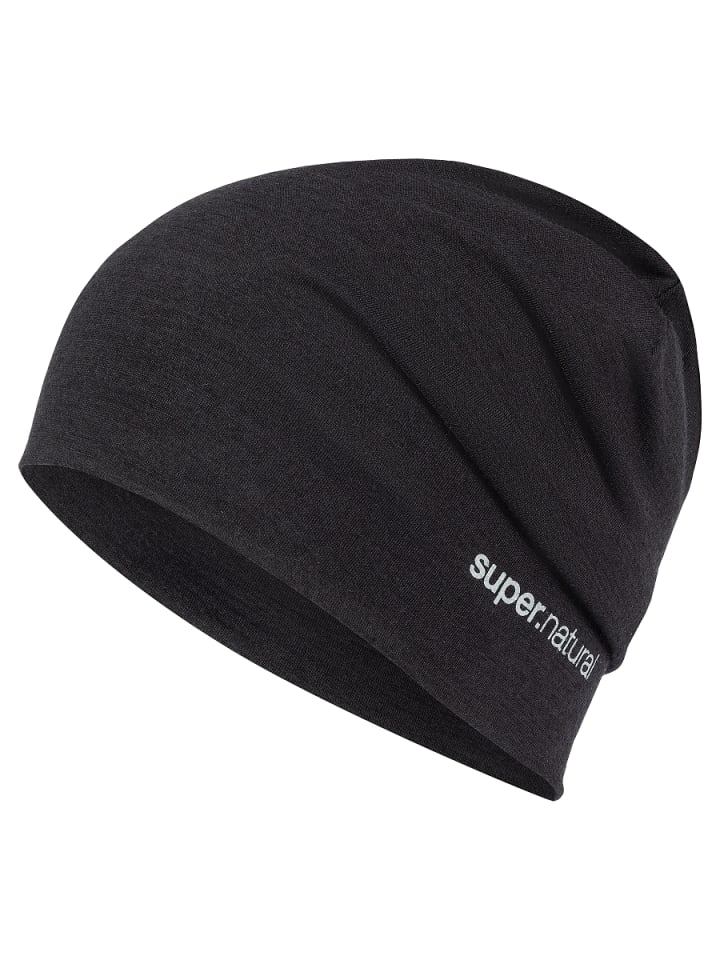 super.natural Merino Mütze EVERYDAY HAT in schwarz günstig kaufen onesize