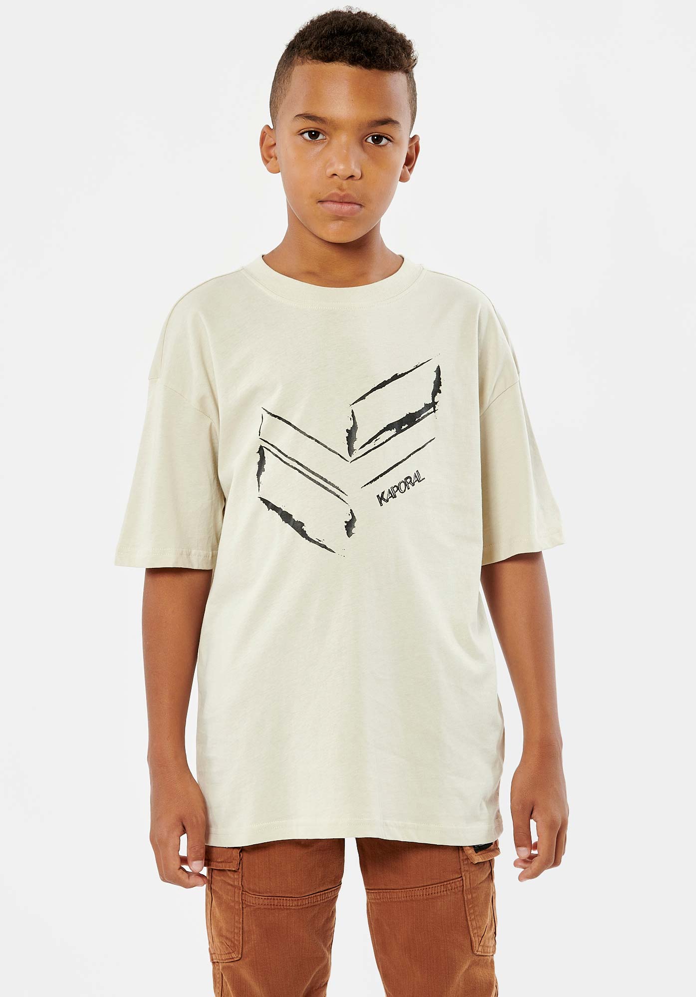 EDEN   T-shirt ecru garçon 100% coton