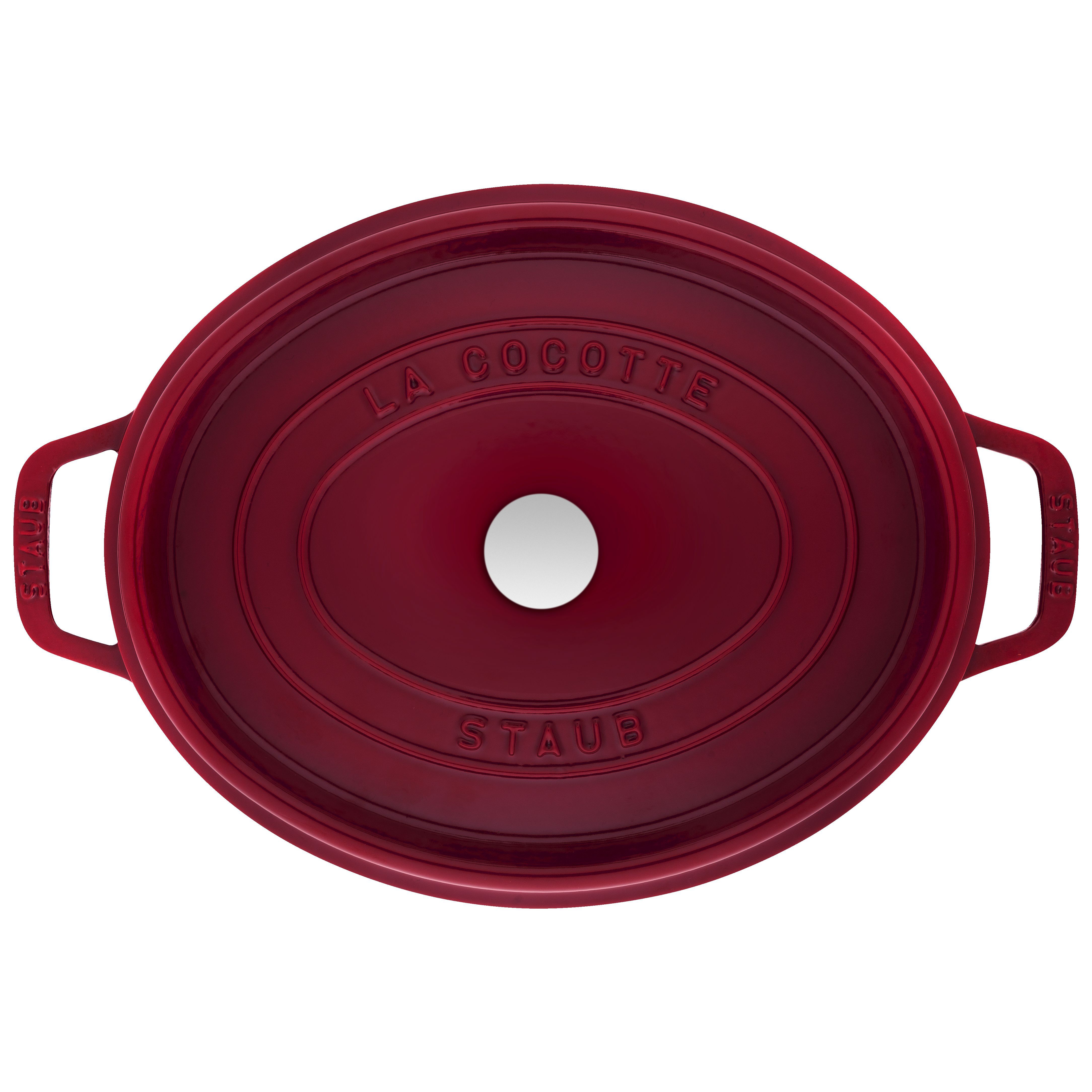 Cocotte 31 cm, oval, Bordeaux, Gusseisen