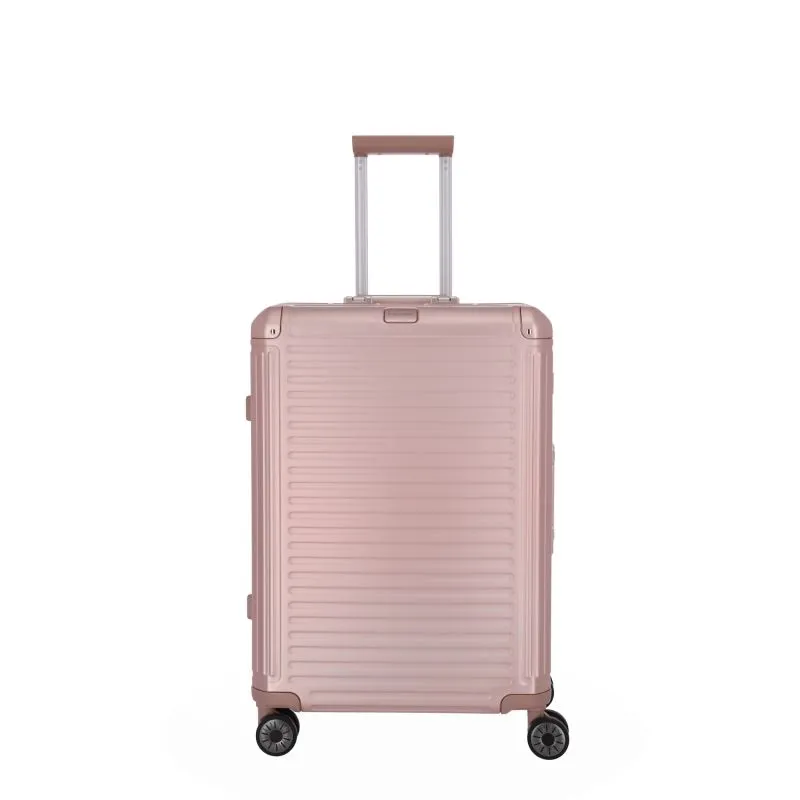 Travelite NEXT Trolley M mit 4 Rollen (67 cm) - Rosé