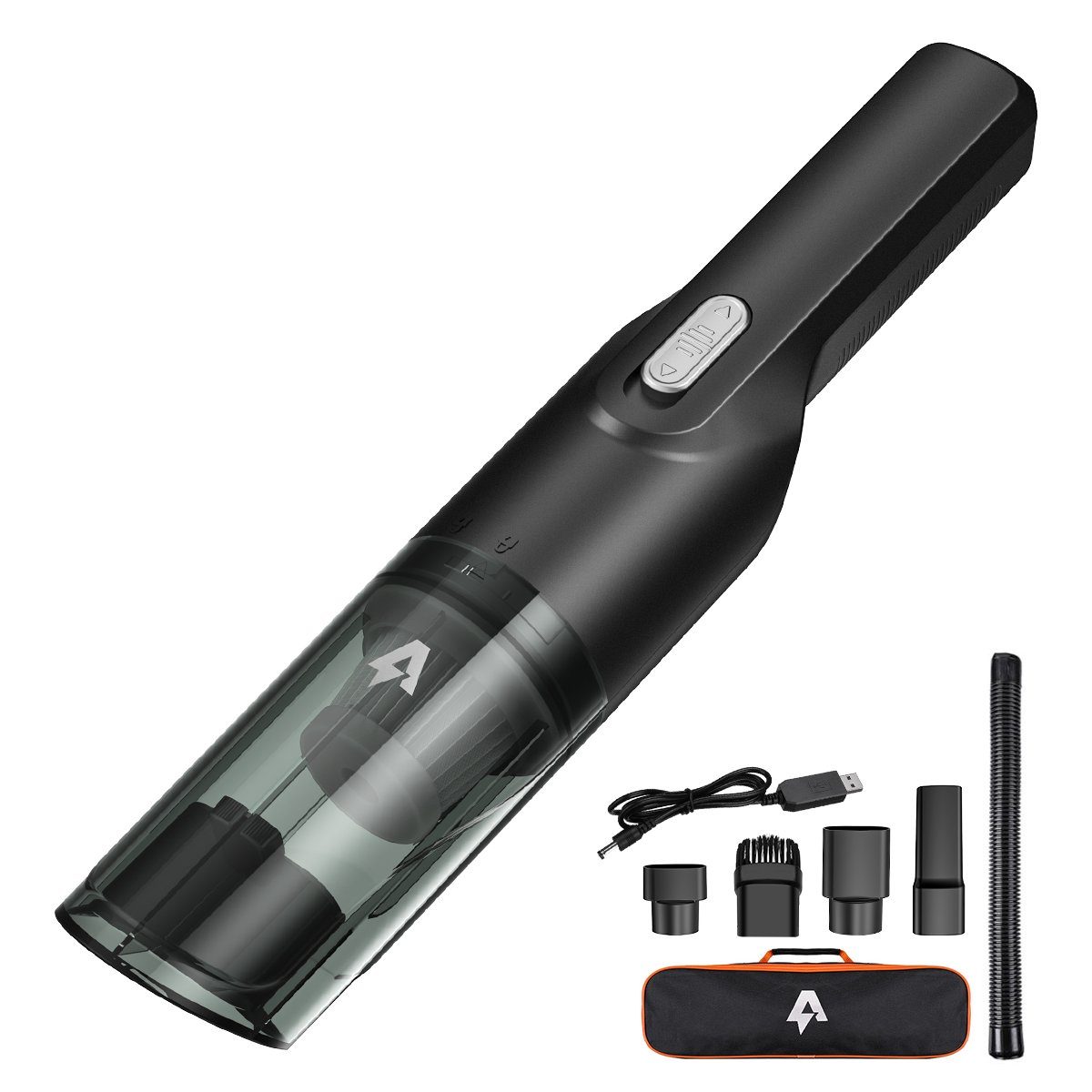 AUDEW Akku-Handstaubsauger, 100W Kabellos Handstaubsauger 3900PA mit 1 HEPA-Filter für Auto, Haus