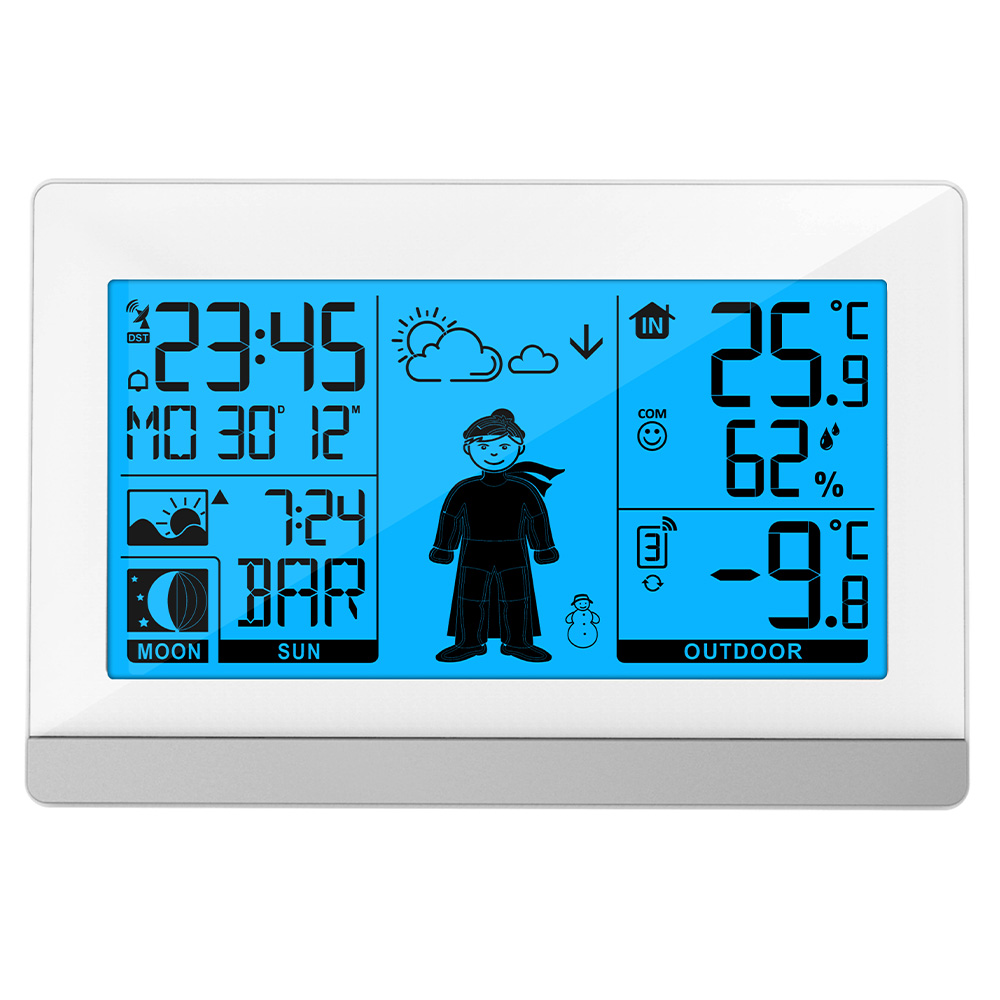 Technoline WS9612 moderne Wetterstation, weiß