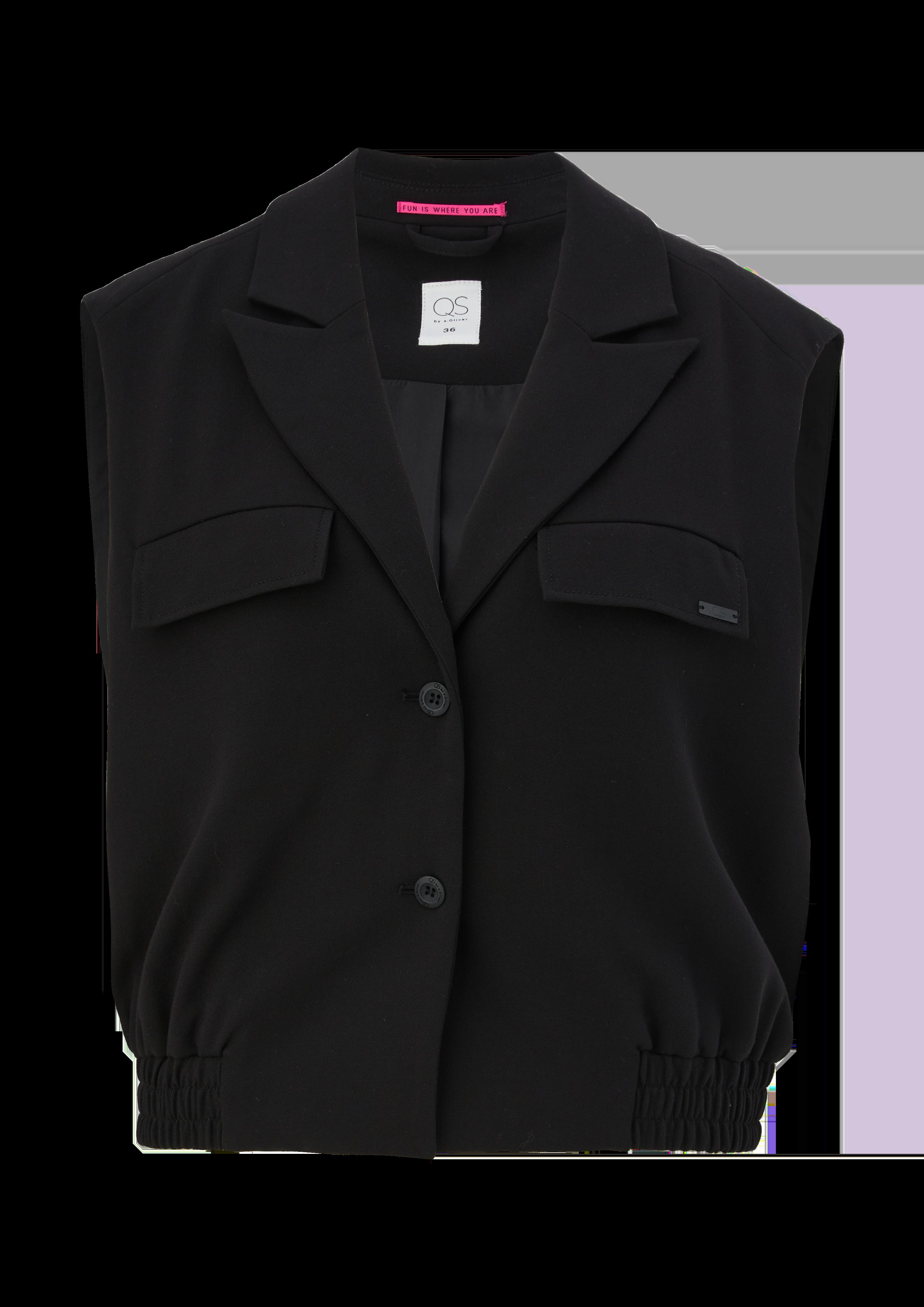 Crop-Weste aus Viskosestretch  2118443-9999