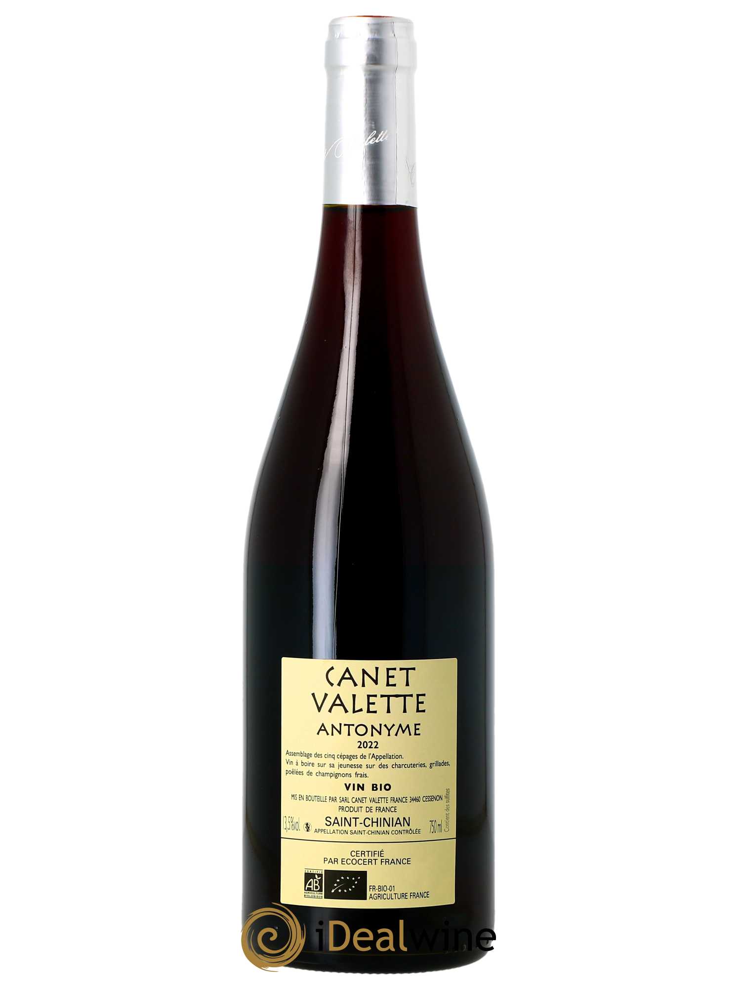 Saint-Chinian Antonyme Canet-Valette (Domaine)  2022 - Lot de 1 Bouteille