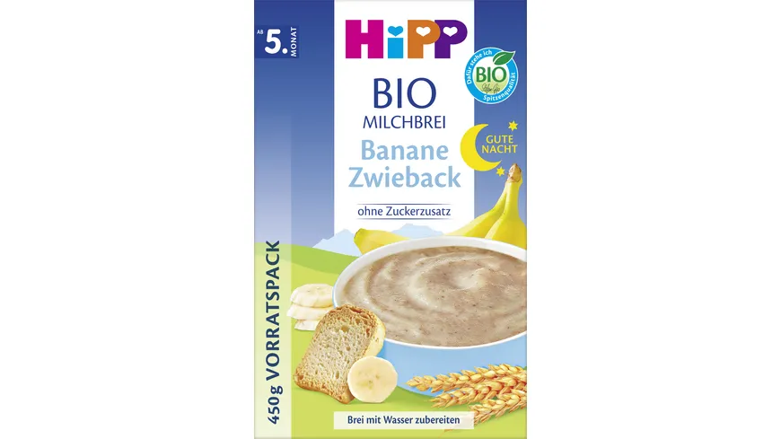 HiPP Bio-Milchbreie ohne Zuckerzusatz 450 g
