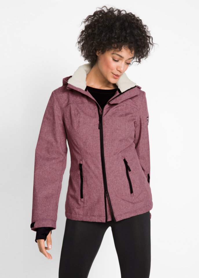 Outdoor-Funktions-Jacke mit Teddyfleece
