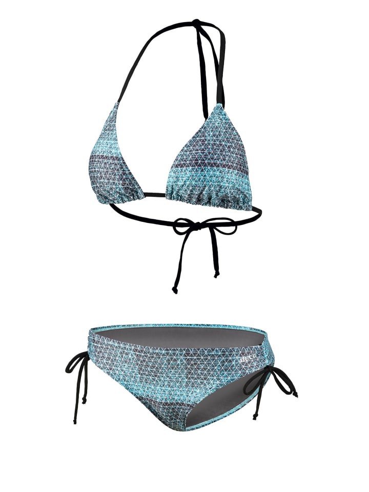 BECO the world of aquasports Bikinii BEactive Side Tie Triangle Bikini in türkis-schwarz günstig kaufen