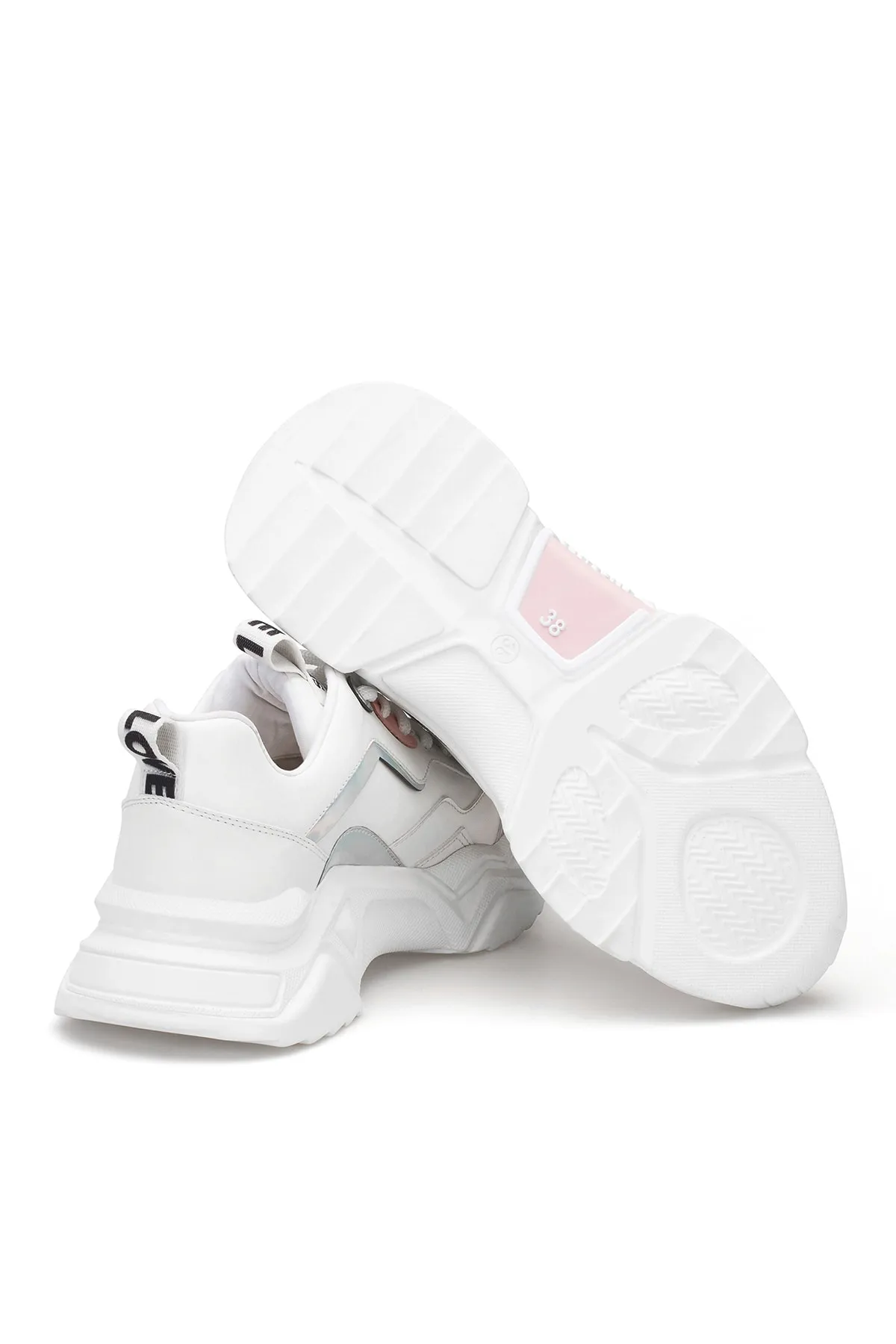 DARK SEER  Weißer Powder-Sneaker für Damen