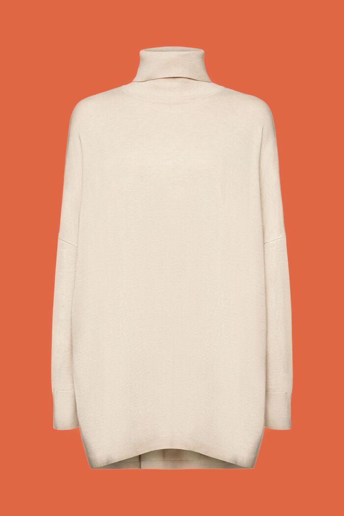 Rollkragenpullover mit Fledermausärmeln