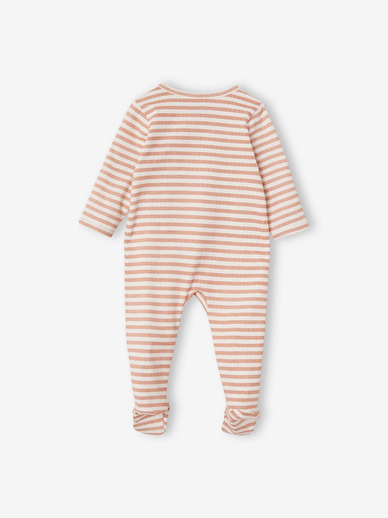 Vertbaudet 3er-Pack Baby Schlafanzüge Oeko-Tex - pack wollweiß