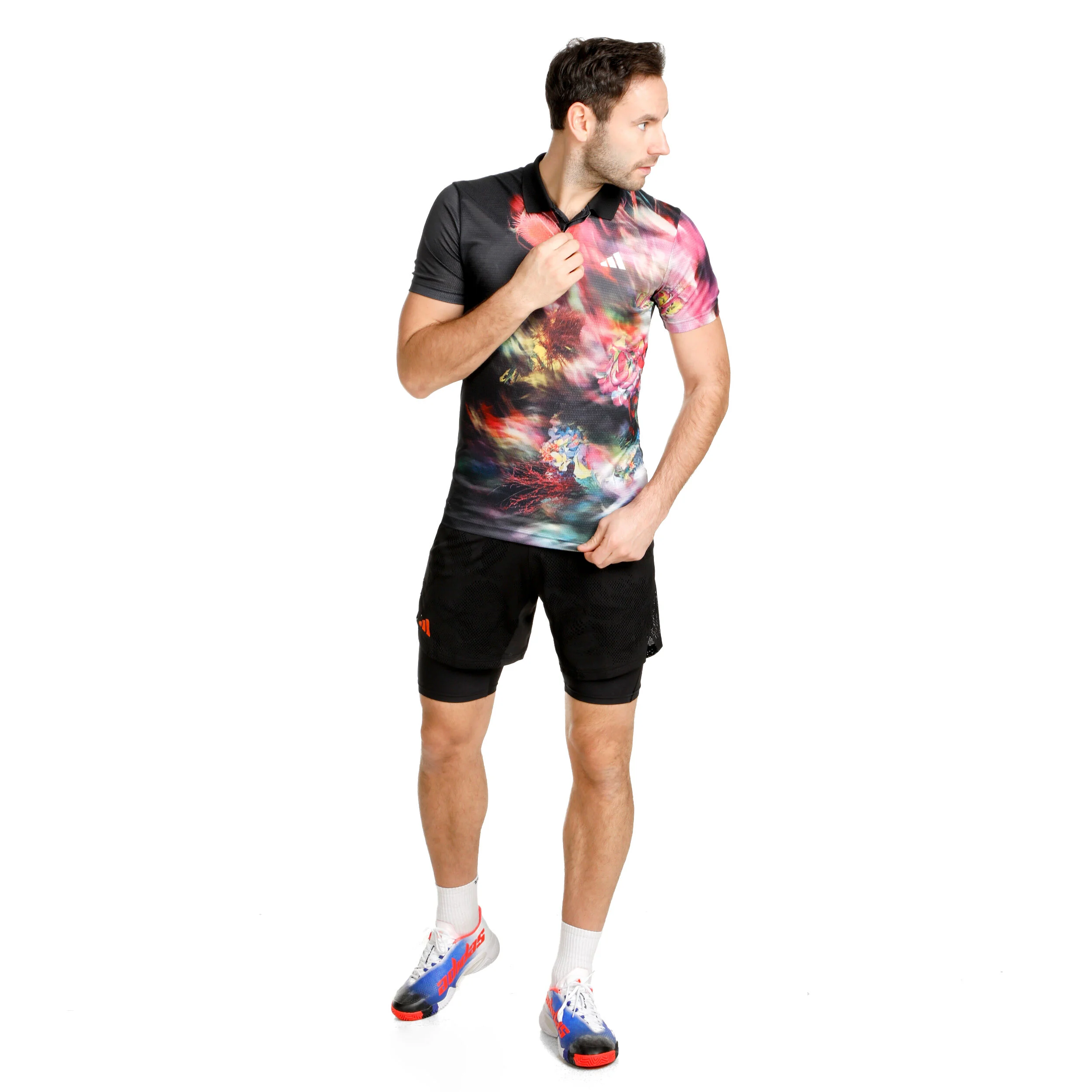 Melbourne Two-in-One 7-inch Shorts Herren - Schwarz