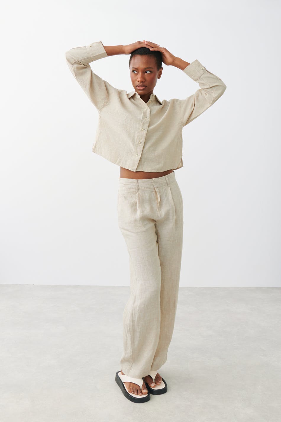 Magda linen blend shirt