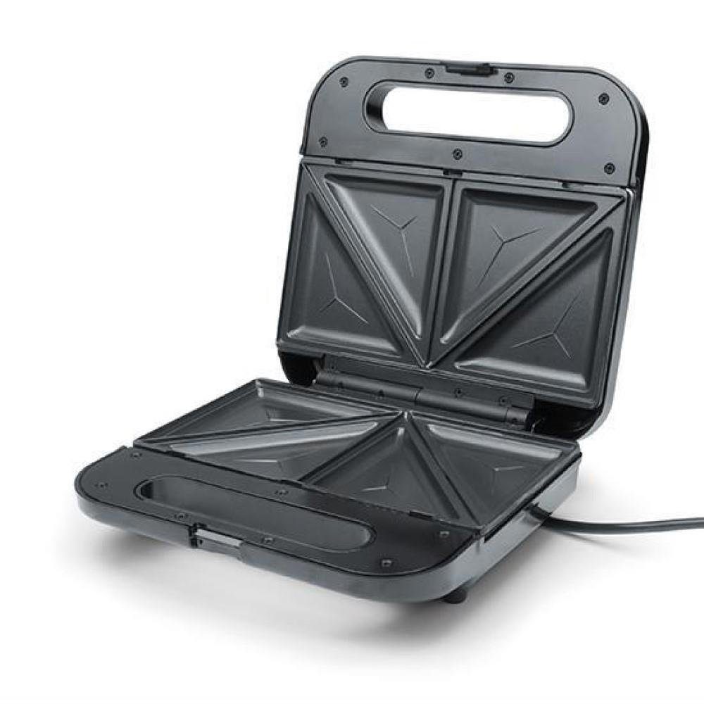 KORONA Sandwichmaker 47019, 750 W, XXL, große Toastscheiben, Antihaftbeschichtet, 750 Watt, schwarz