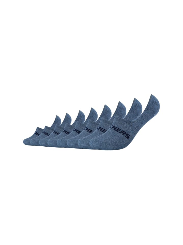 Skechers Füßlinge 8er Pack mesh ventilation in denim melange günstig kaufen 35-38