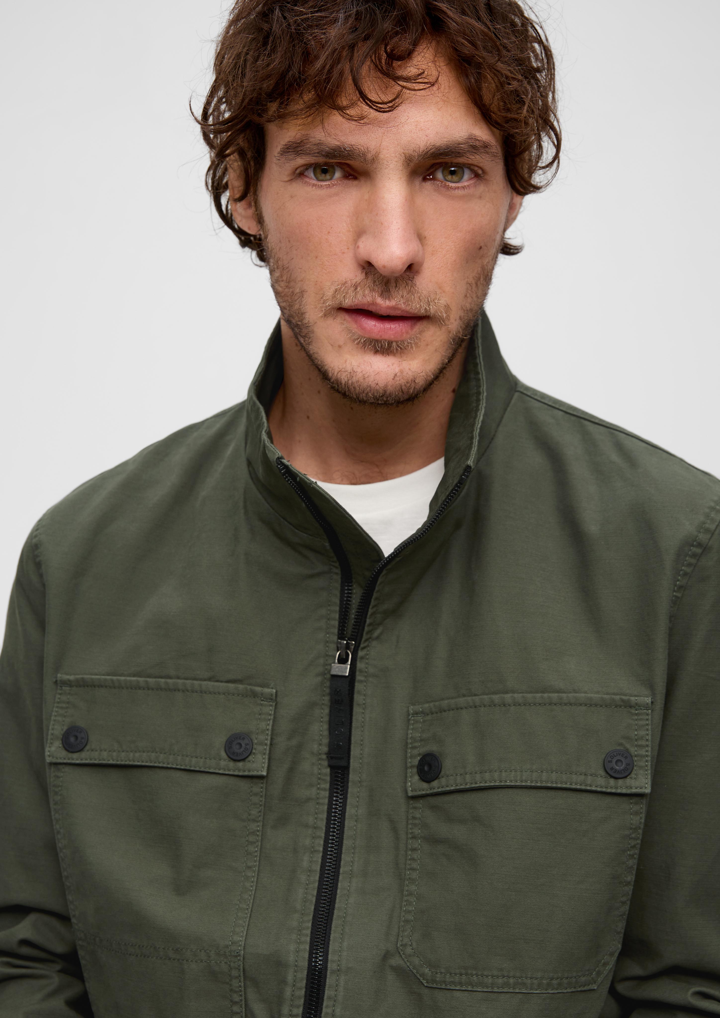 Baumwolljacke mit Brusttaschen  2141357-7940