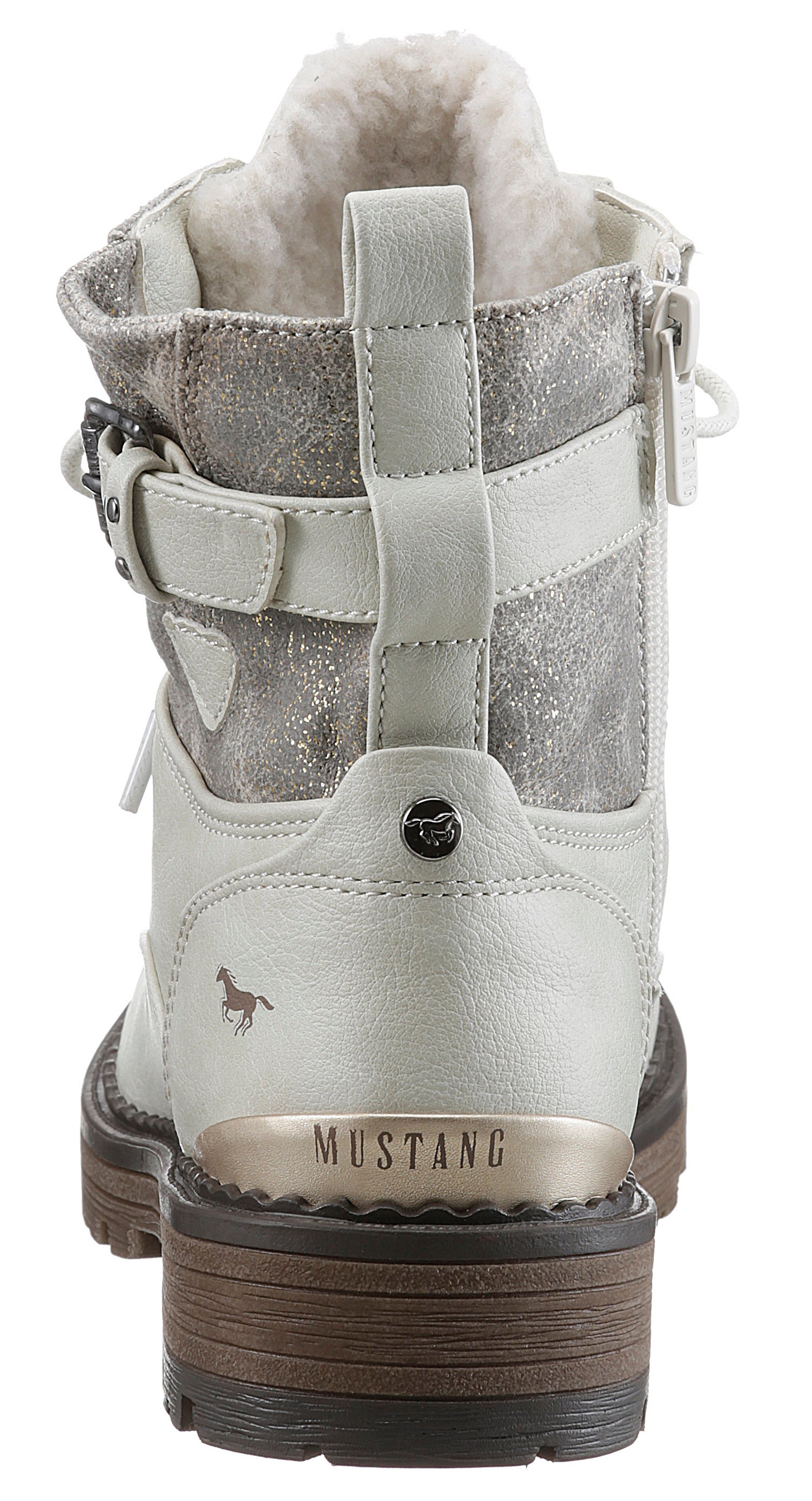 Mustang Shoes Winterboots mit Anziehlasche und Zierschnalle