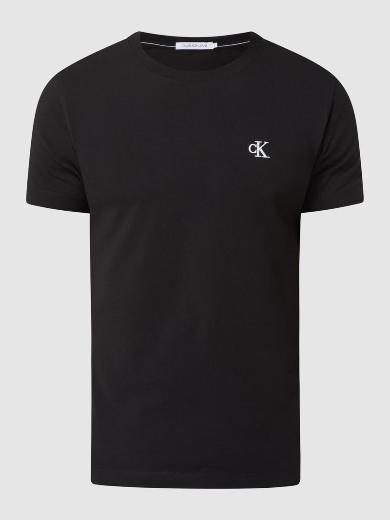 T-Shirt aus Baumwolle  in black