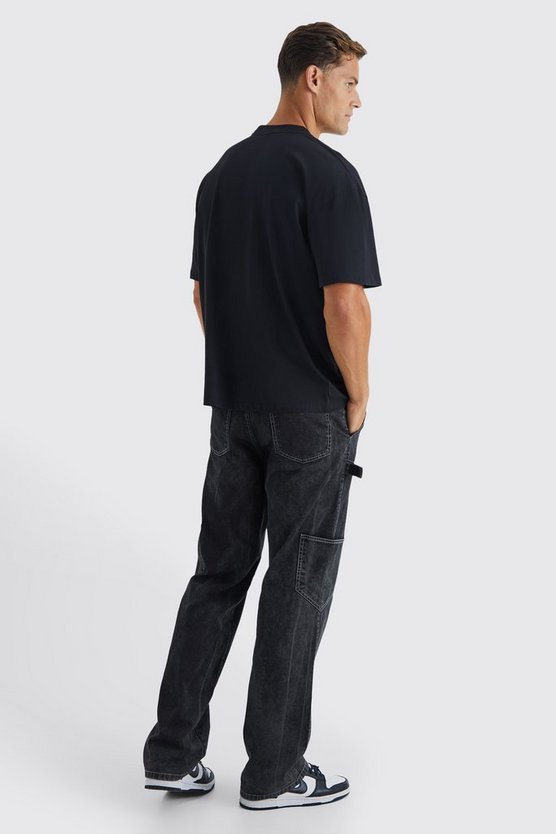 Tall Oversize T-Shirt mit Homme-Print