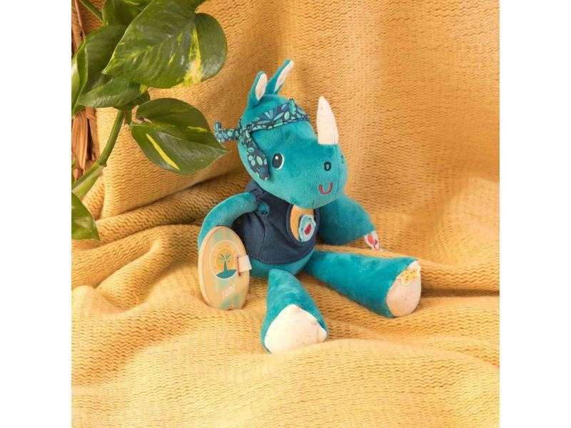 Peluche multi activités Marius rhinocéros