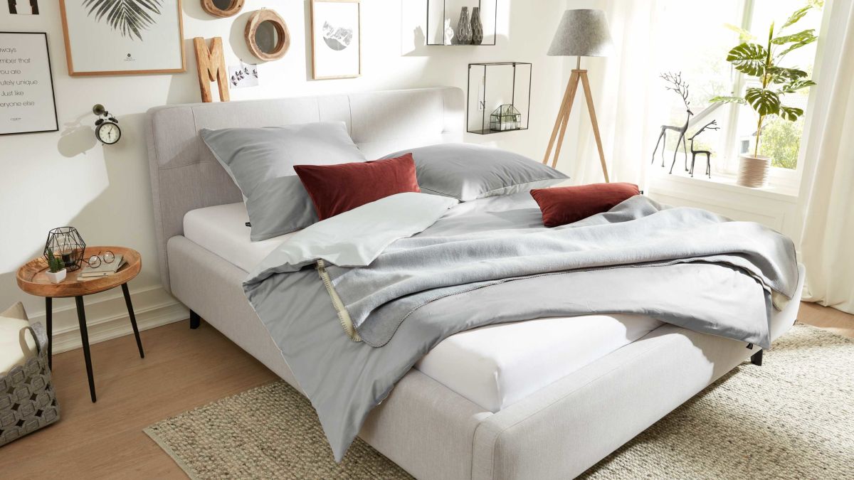 Interliving Satin Wende-Bettwäsche 9101 Graphit 155 x 220 cm