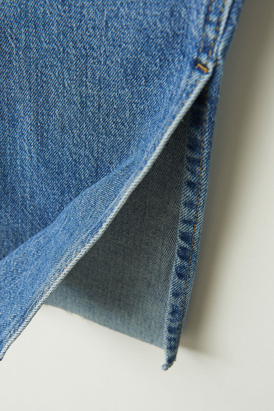 High waist tall slit jeans