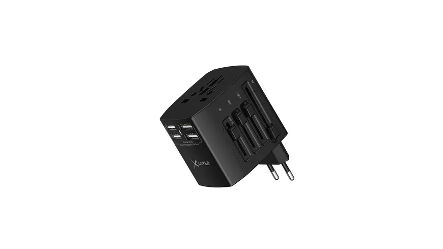 XLayer Internationaler Reisestecker Weltweit Black
