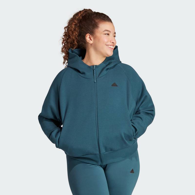 adidas adidas Z.N.E. Zip-Hoodie – Große Größen Sweatjacke Damen