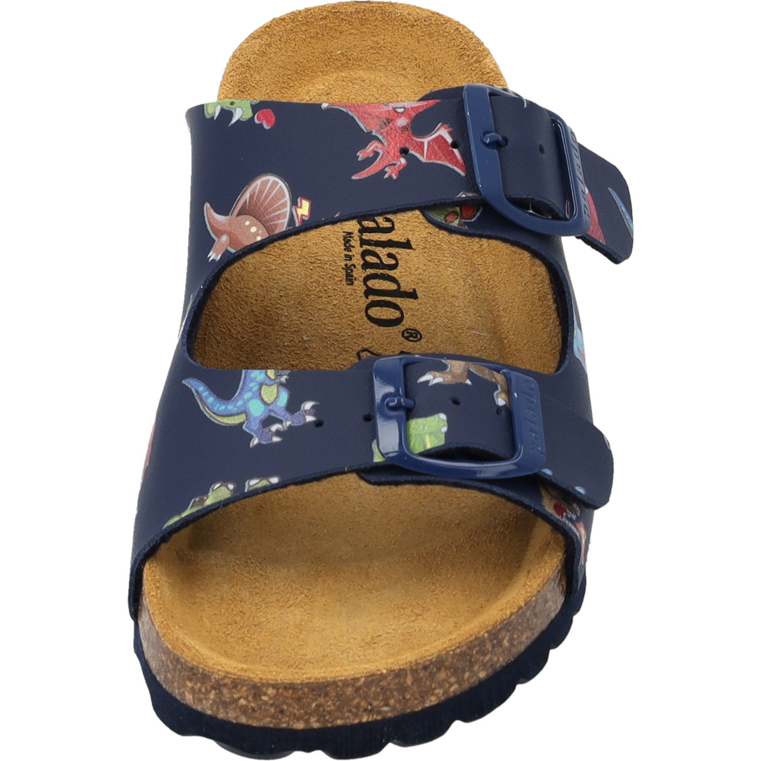 Palado Kids Korfu B Print, Pantoletten, Kinder, Blau Dinos