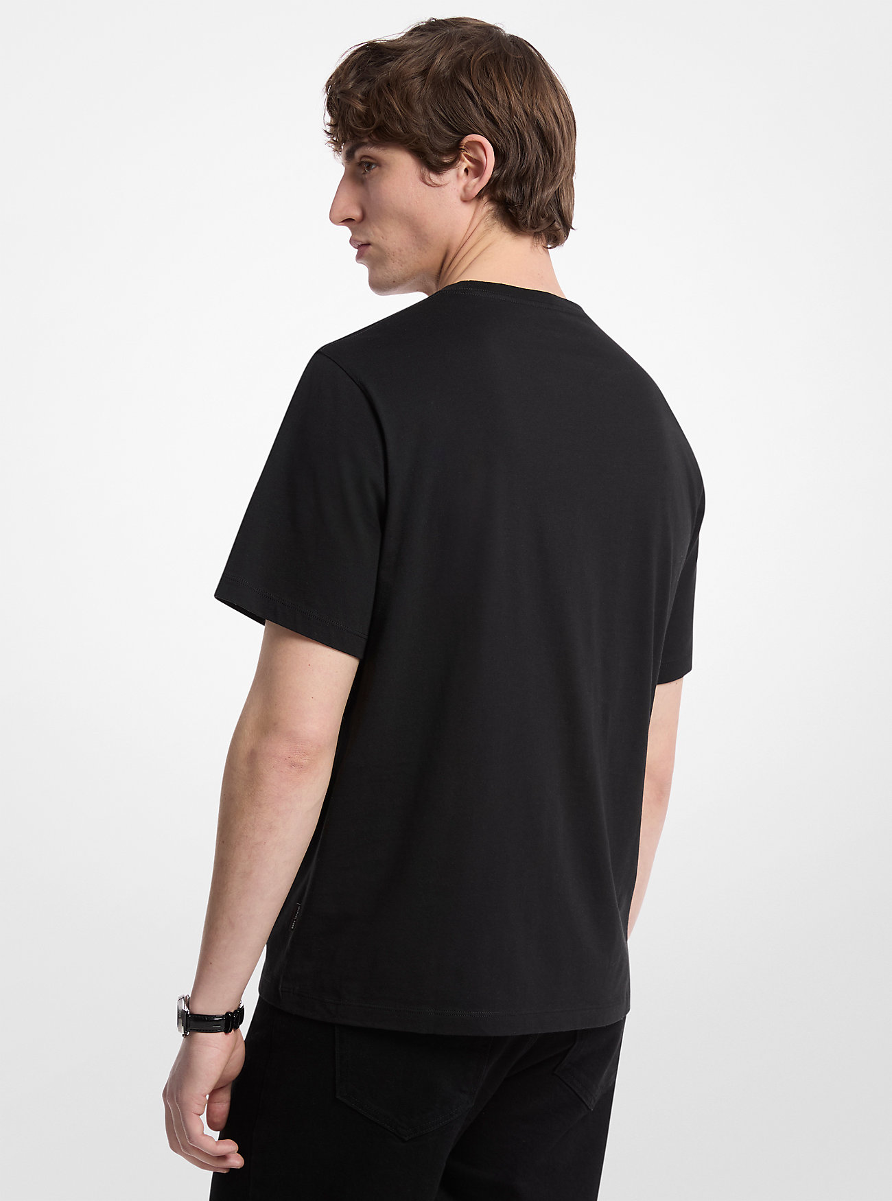 T-shirt in cotone con logo - NERA