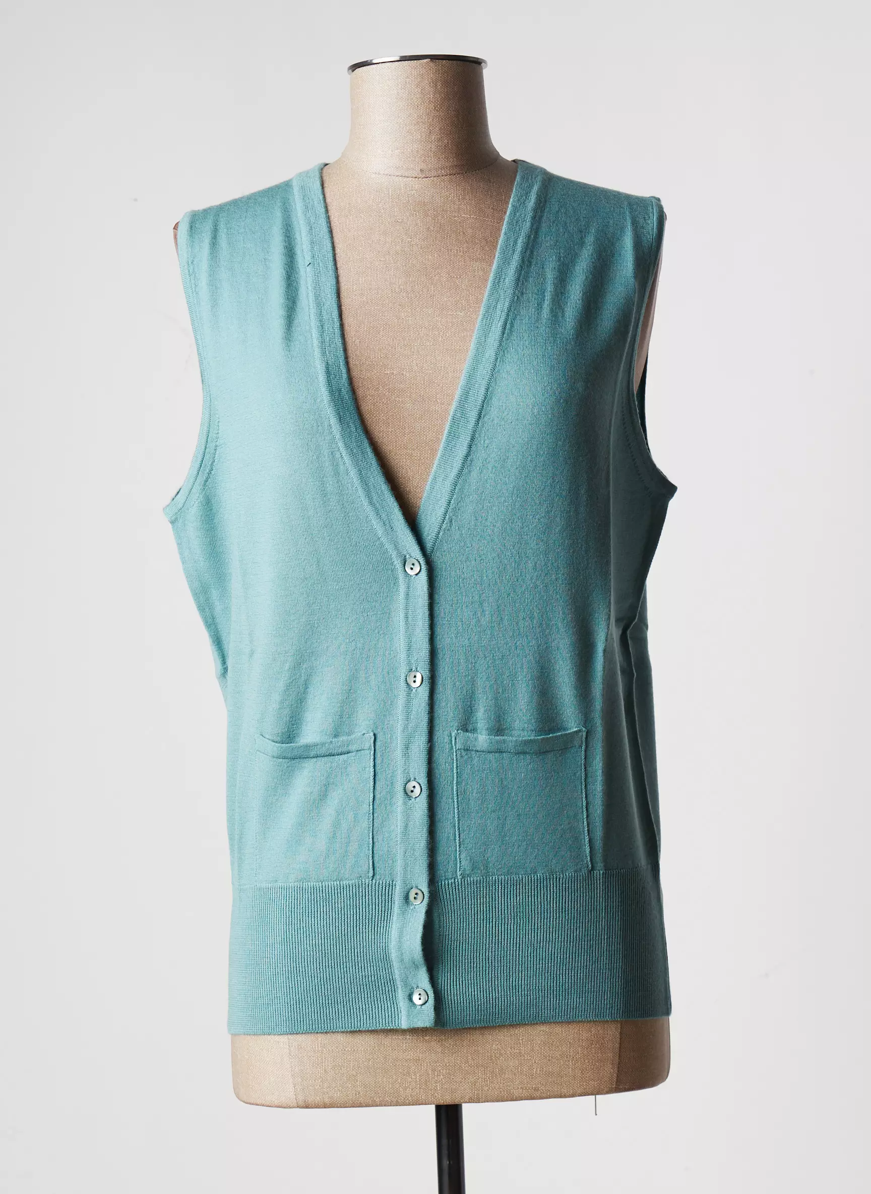 Stefan Green Gilet Femme couleur bleu
