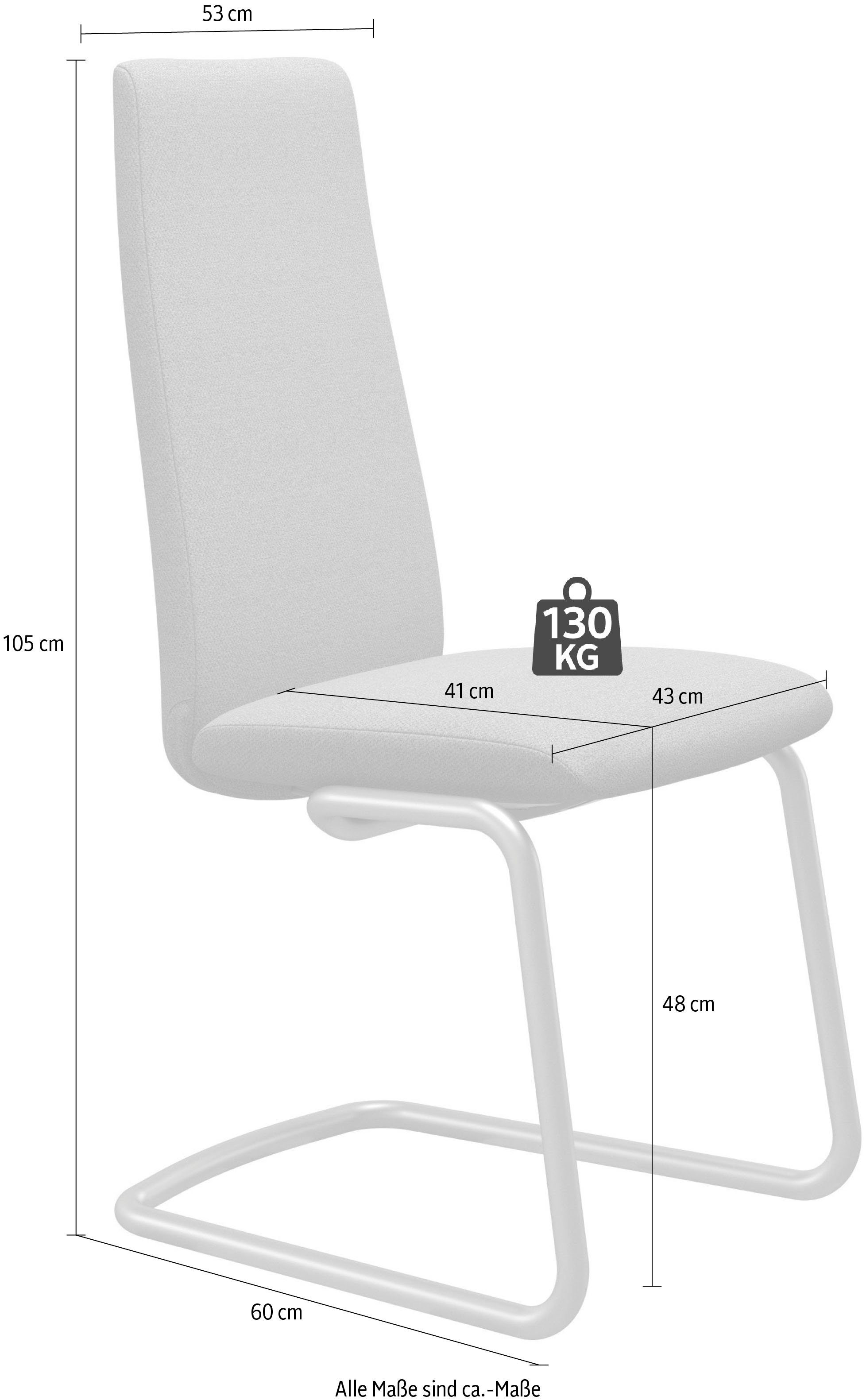 Stressless® Polsterstuhl Laurel, High Back, Größe M, mit Beinen aus Stahl in Schwarz matt