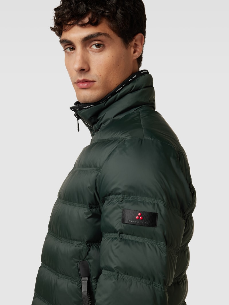Steppjacke mit Stehkragen Modell 'PROSKE' in olivgrün