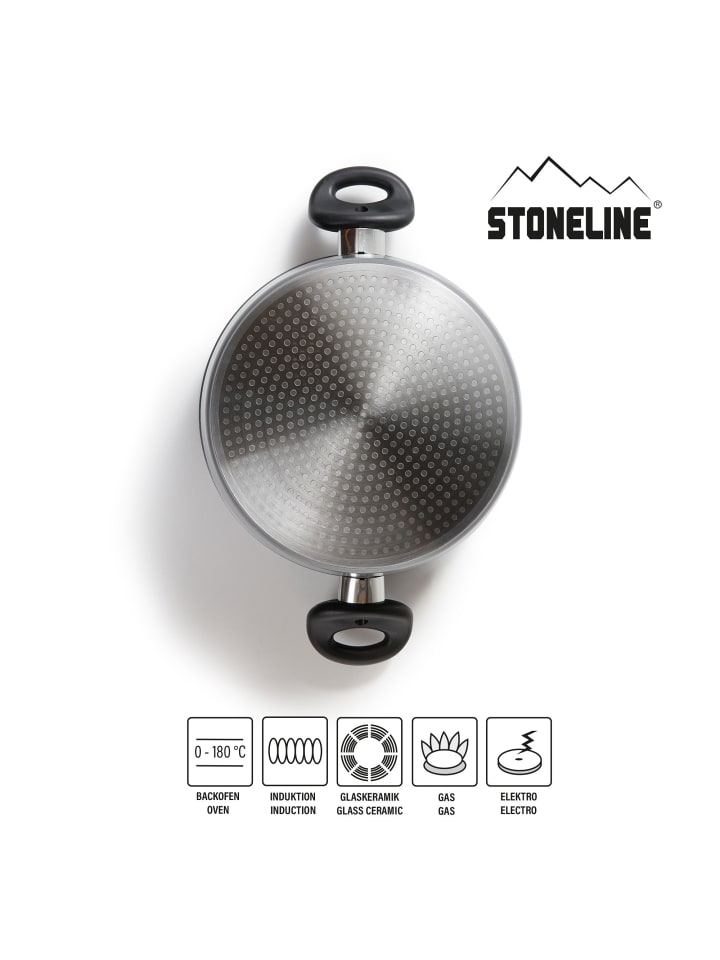 Stoneline Kochtopf | mit Deckel in Anthrazit | 18cm günstig kaufen Ø 18 cm