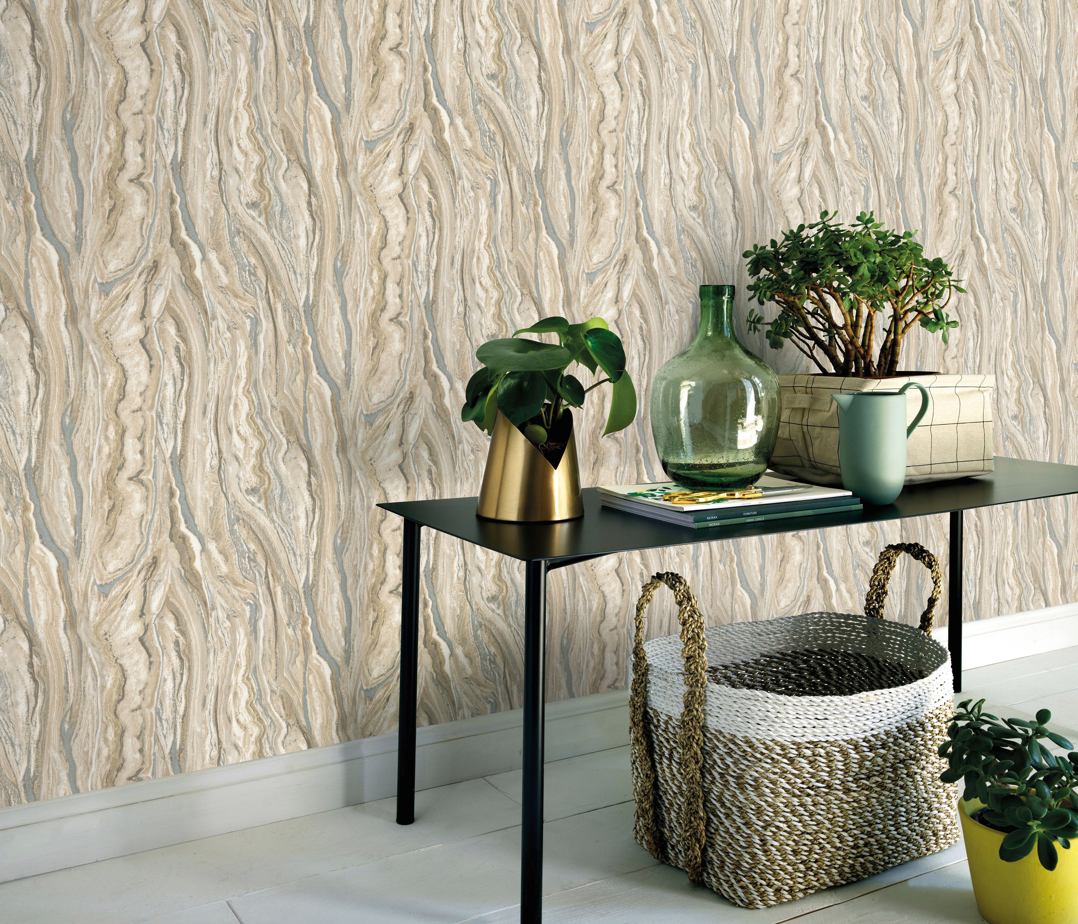 ELLE DECORATION Vliestapete MARBLE, Marmor