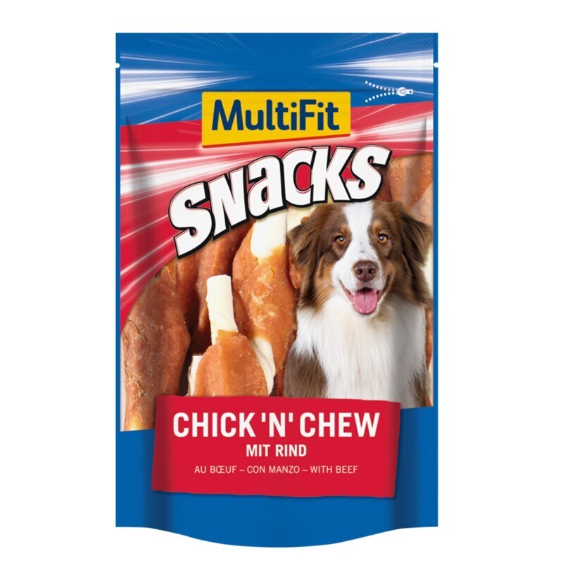 MultiFit Snacks MultiFit Snacks Chick 'n' Chew Nr.3 mit Rind 2x100 g