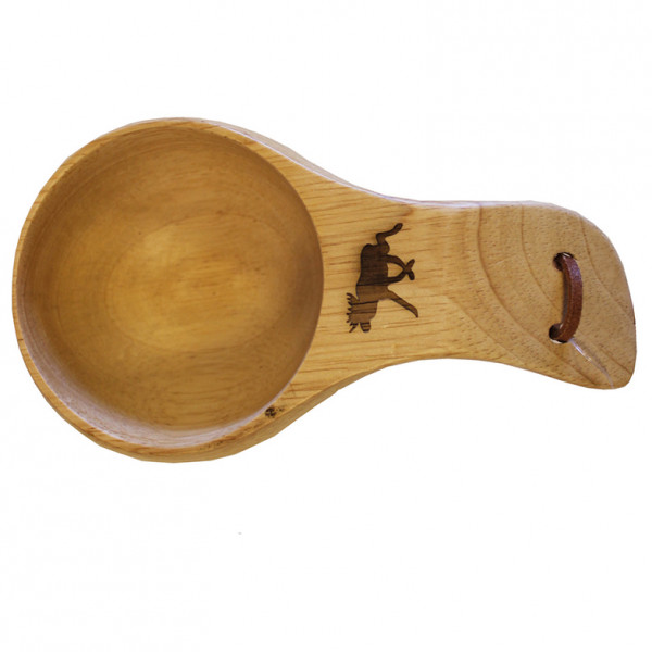 Stabilotherm - Holzkuksa mit Elchmotiv - Becher