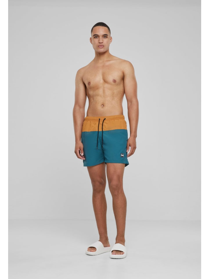Urban Classics Urban Classics Badeshorts in teal/toffee günstig kaufen