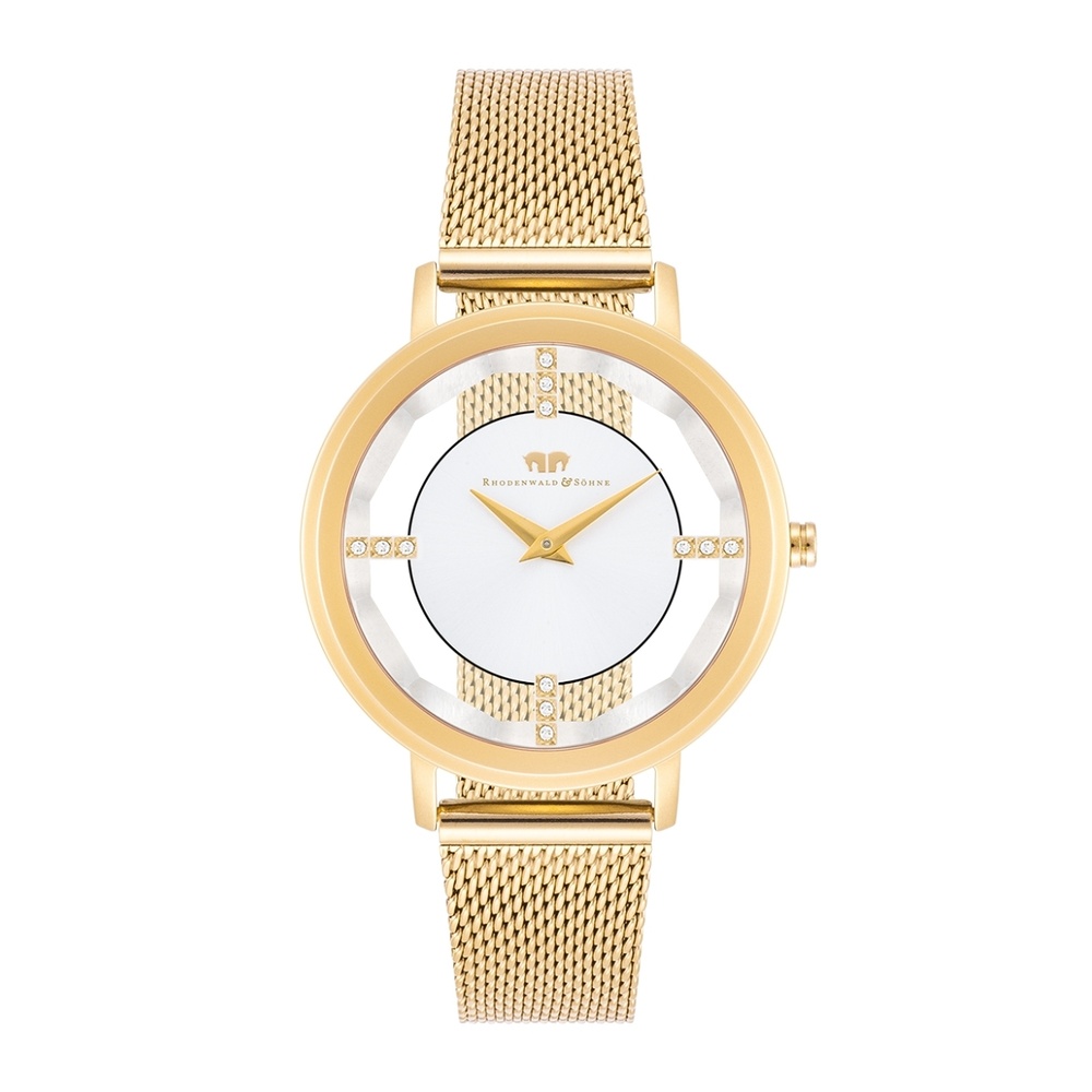 Rhodenwald & Söhne Montre à quartz Lucrezia en Or jaune Acier inoxydable en Or jaune Montre