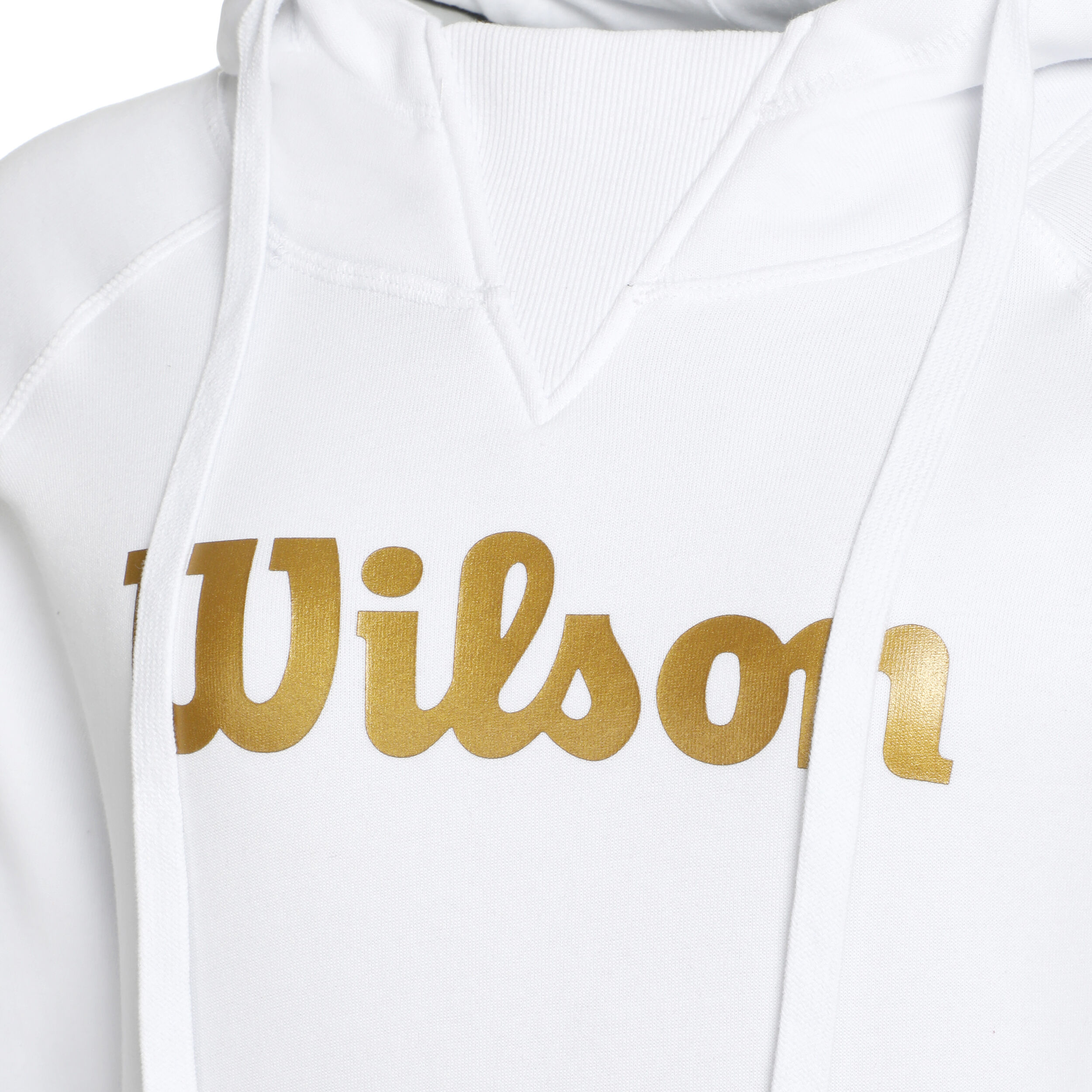 Script Hoody Damen - Weiß, Gold