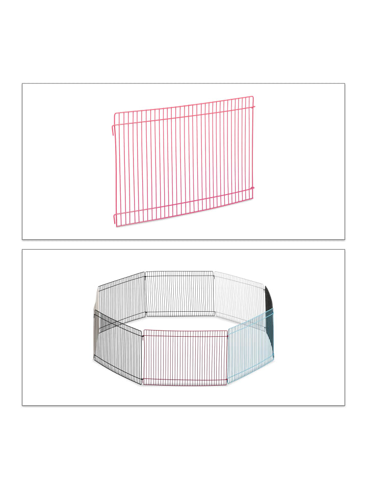 relaxdays Freilaufgehege Kleintiere in Bunt - (H) 24 cm günstig kaufen onesize
