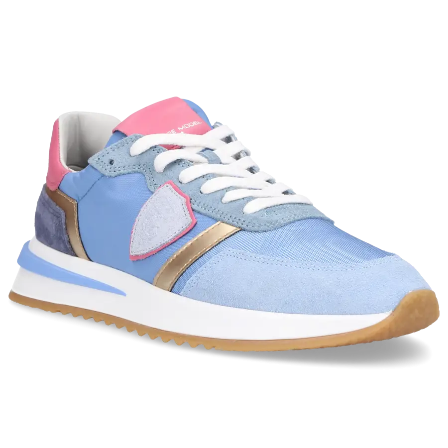 Philippe Model - Sneaker low TROPEZ 2.1 Veloursleder Nylon - blau