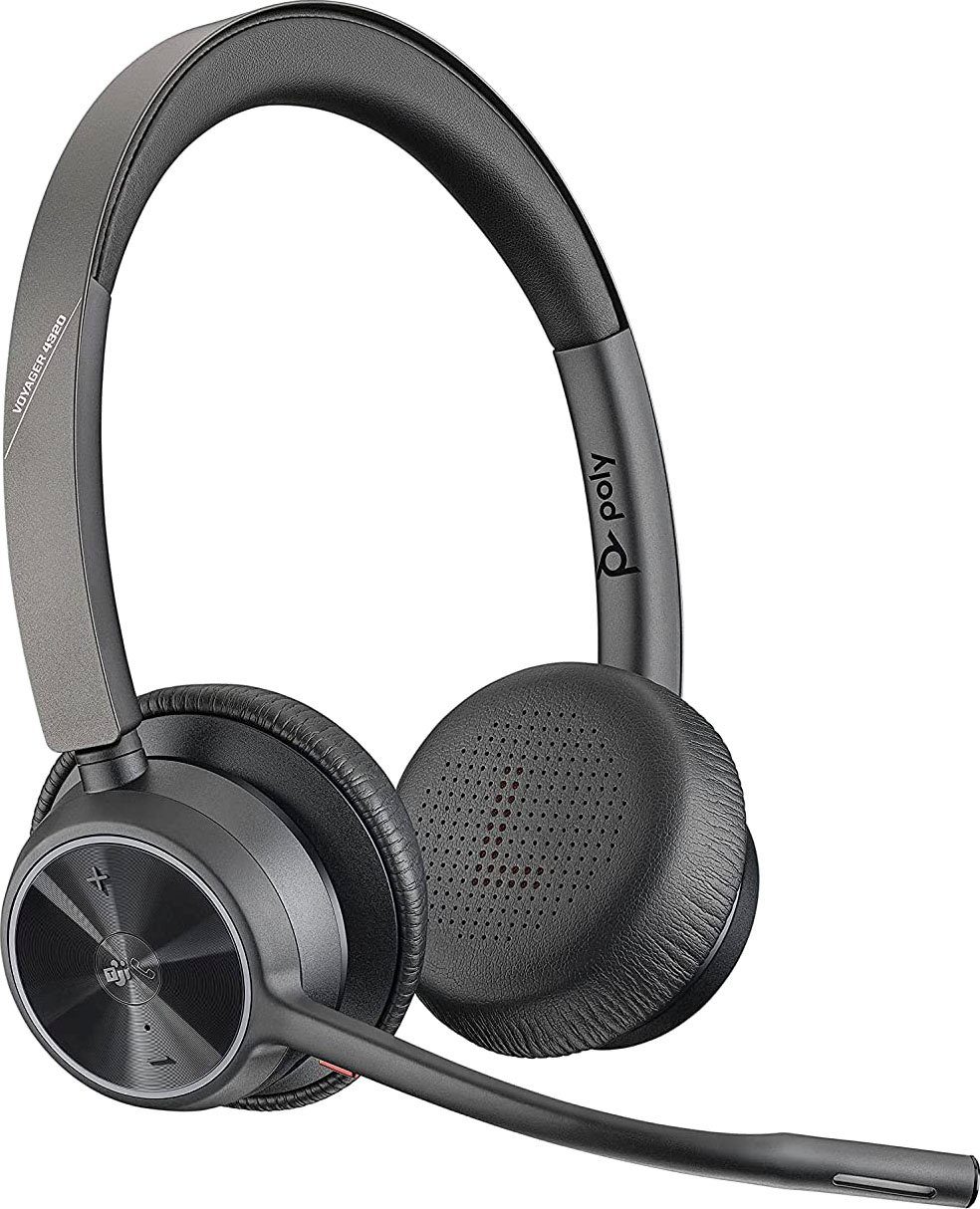 Poly Voyager 4320 UC Wireless-Headset (Freisprechfunktion, A2DP Bluetooth, AVRCP Bluetooth, HFP, HSP)