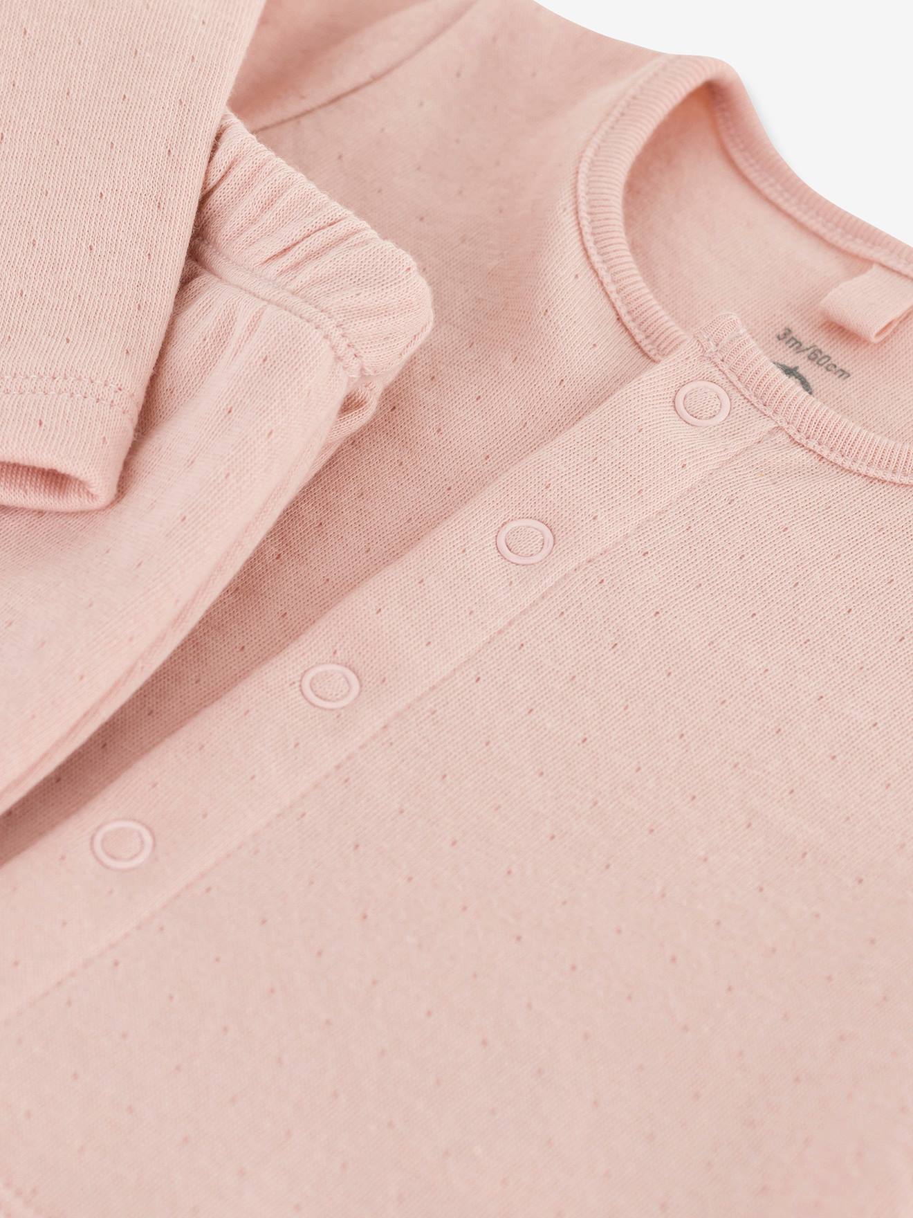 Petit Bateau Baby-Set: Jäckchen & Hose PETIT BATEAU, Bio-Baumwolle - rosa
