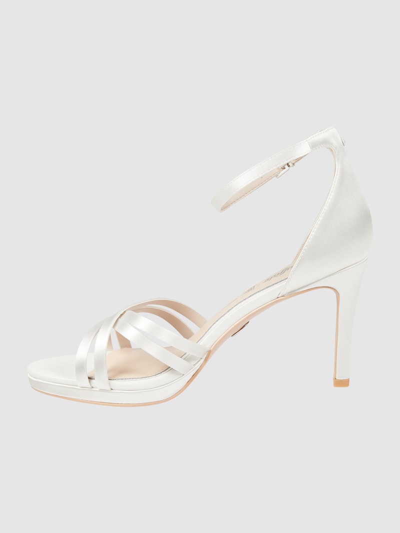 Sandalette aus Satin Modell 'Xenia' in offwhite