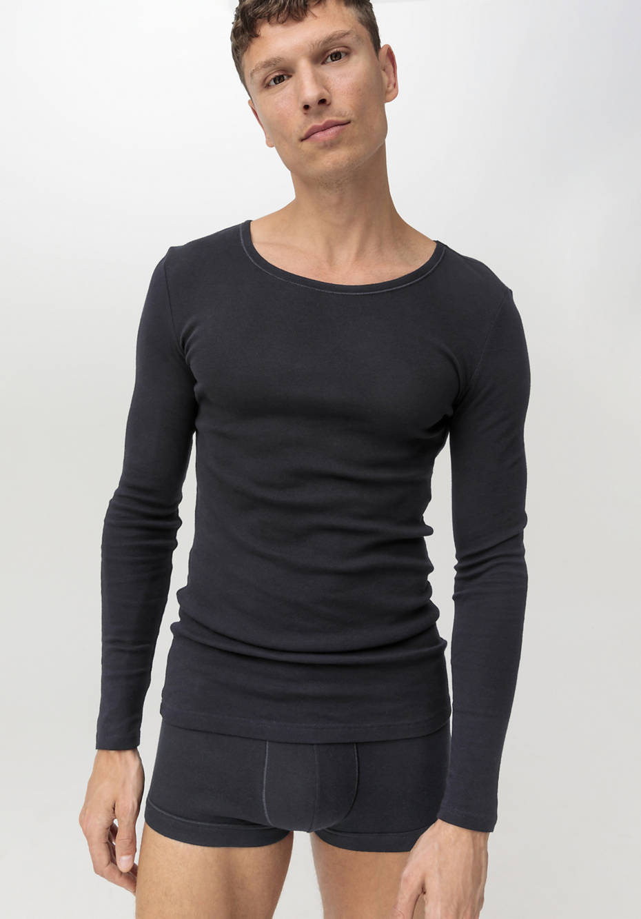 Langarm-Shirt aus reiner Bio-Baumwolle, 2er-Pack
