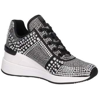 Michael Kors Georgie Crystal Trainer in schwarz