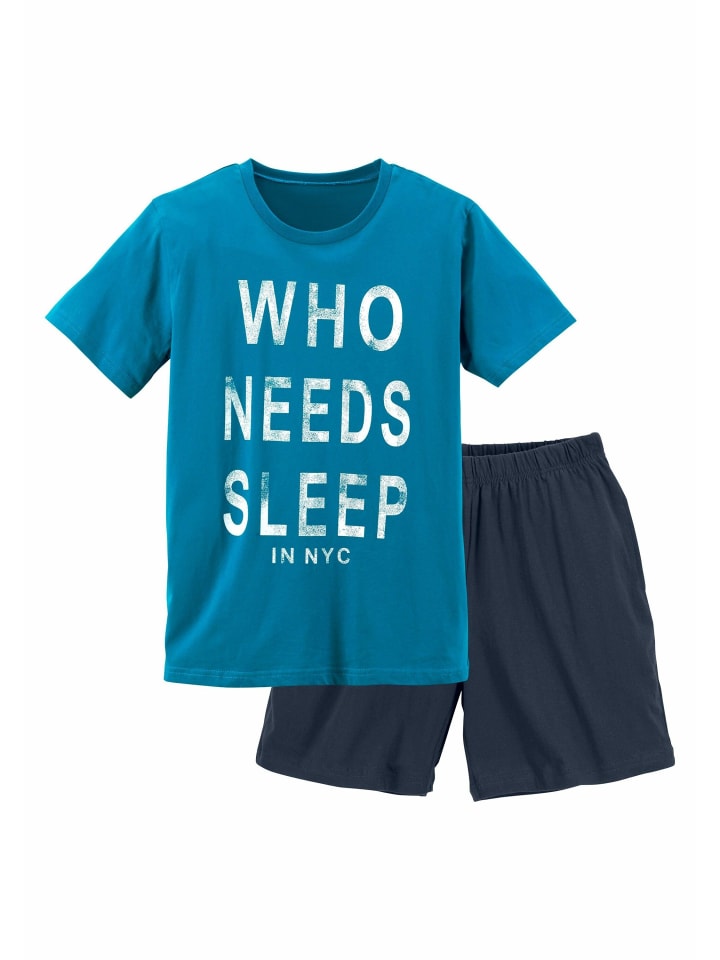 AUTHENTIC LE JOGGER Pyjama in türkis-marine günstig kaufen