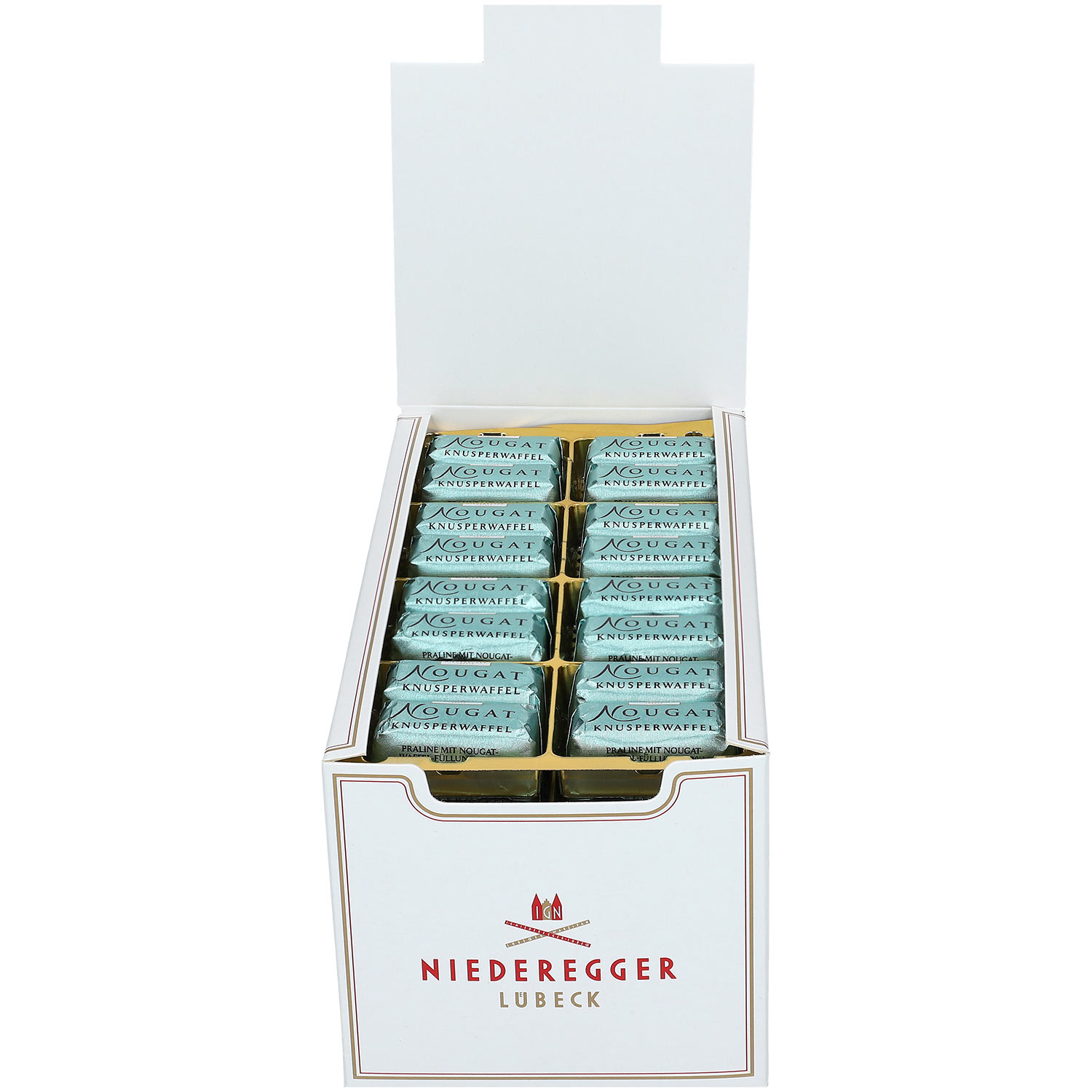 Niederegger Nougat Klassiker Knusperwaffel 80x12,5g