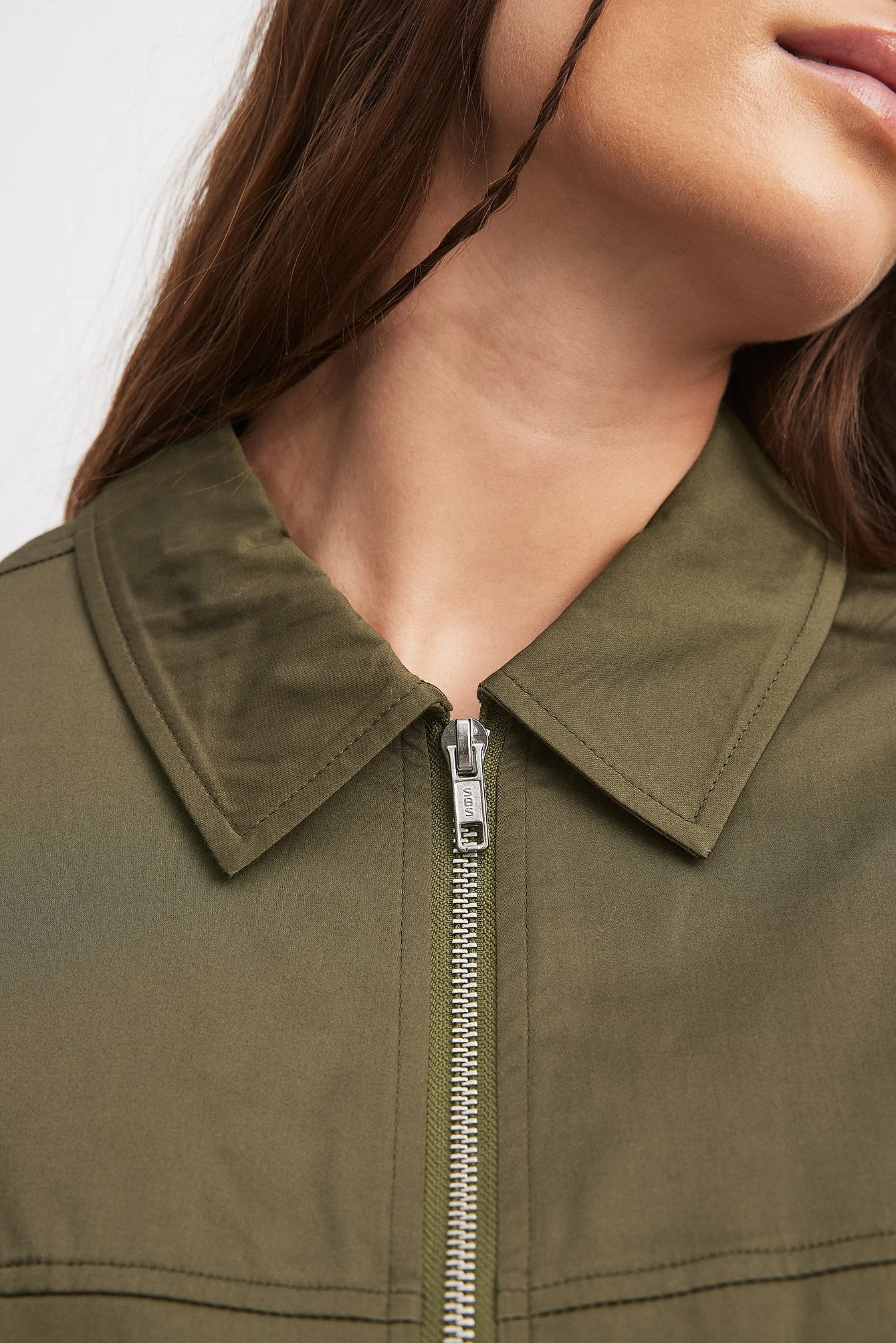 Oversized-Jacke mit Kordelzugdetail